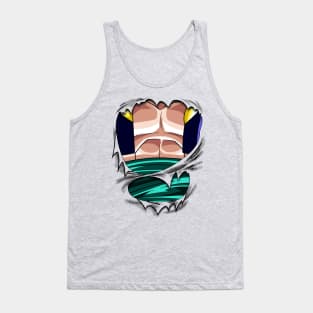 Gotenks Chest Dragon Ball Z And Super and Gt Tank Top